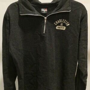 Outfitter Trading Men's dark grey Quarter-Zip Sweater